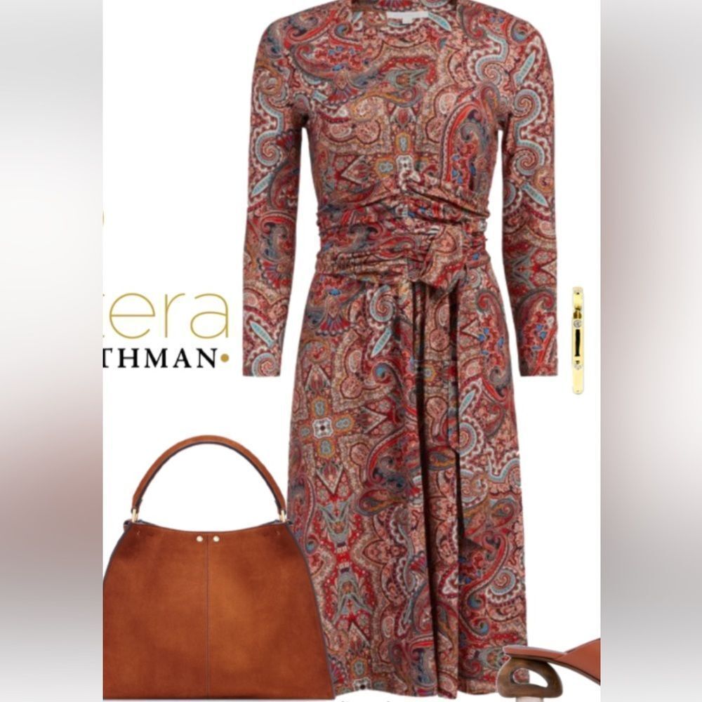 Etcetera paisley persian ,french dress size 0 new